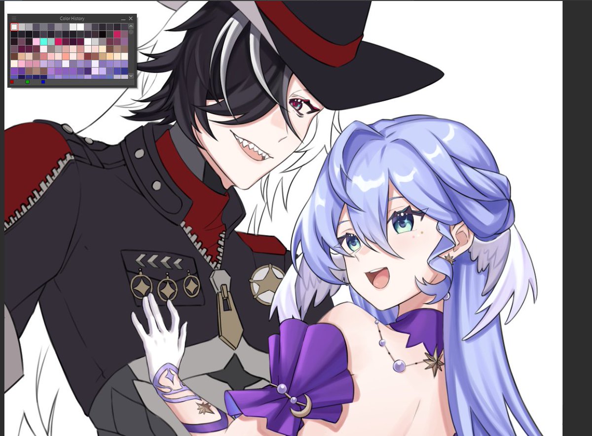 mokimioki's tweet image. Wip #robinhill #HSRFanart