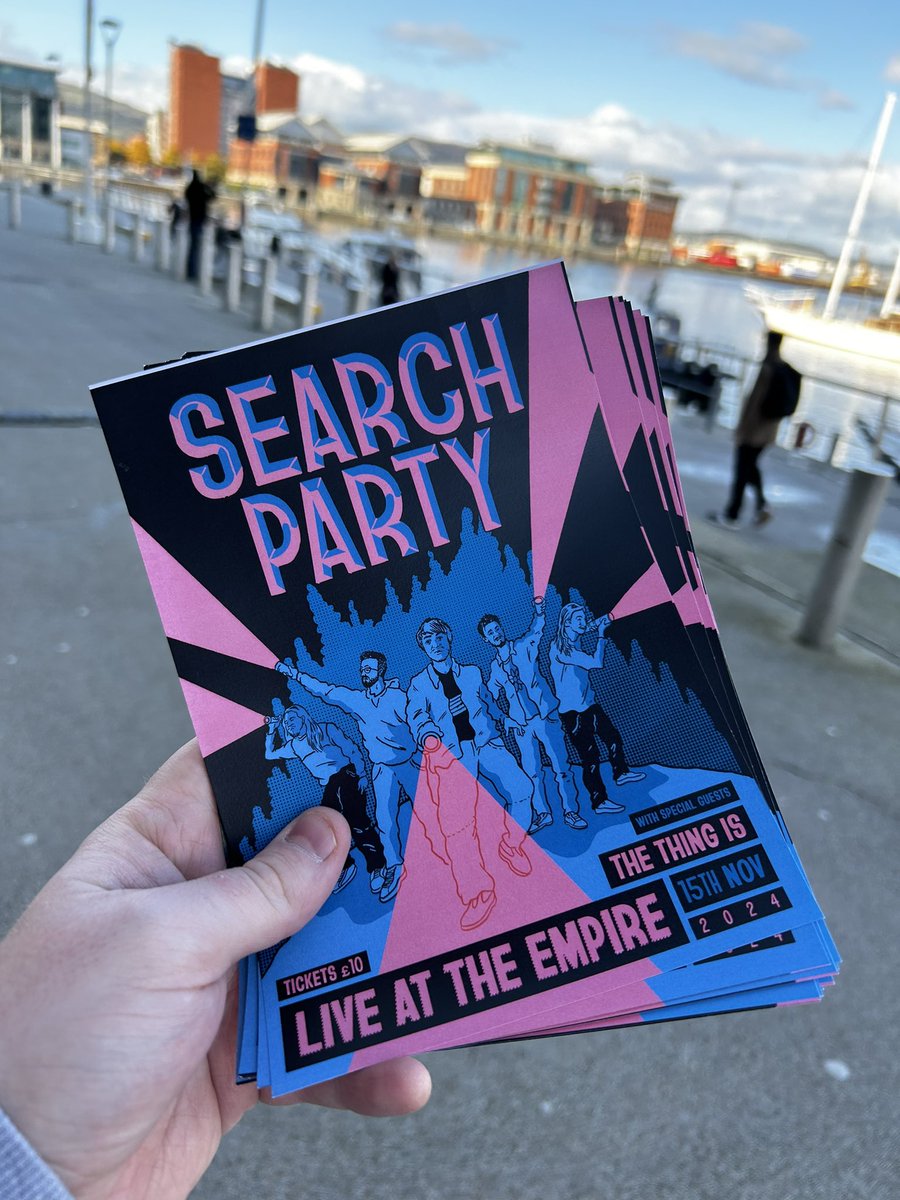 Successful day out promoting our Empire show  ticketmaster.ie/search-party-b…