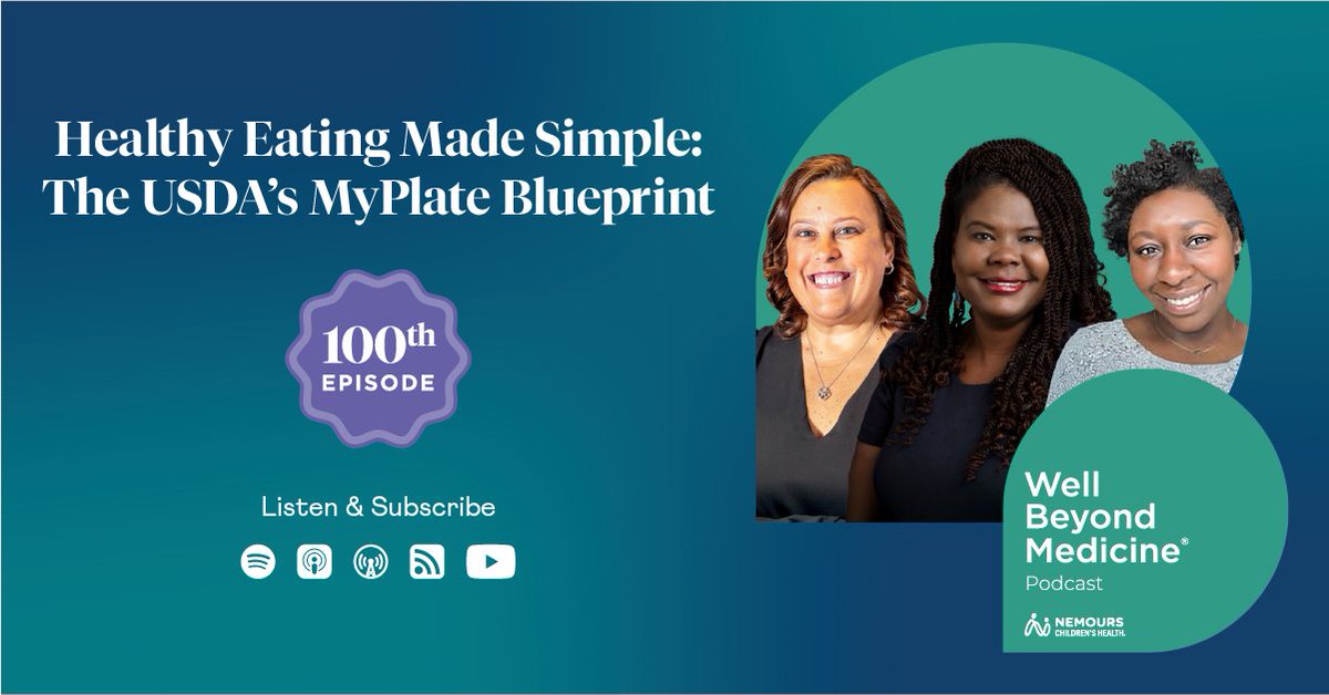 Catch up with the latest episode of #WellBeyondMedicine! We're exploring <a href="/MyPlate/">MyPlate.com</a>, the modern food guide uplifting healthy eating. Delve into USDA collaborations targeting food access &amp; nutrition for children. Hit play: bit.ly/402S5rc

#nutrition #USDA #healthyfoods