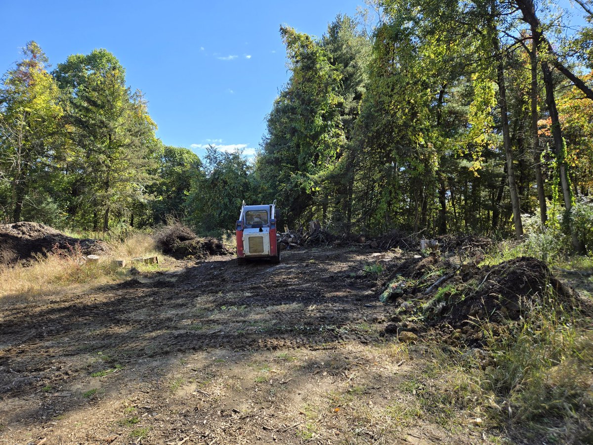 The seniors were getting in some seat time with the skid steer loader and the mini excavator today. Getting a little clearing work done at Toftrees Golf Club. Thanks Tyler Butts for the opportunity and instruction!
#psuirrigation 
#psuturf 
#psuplantscience