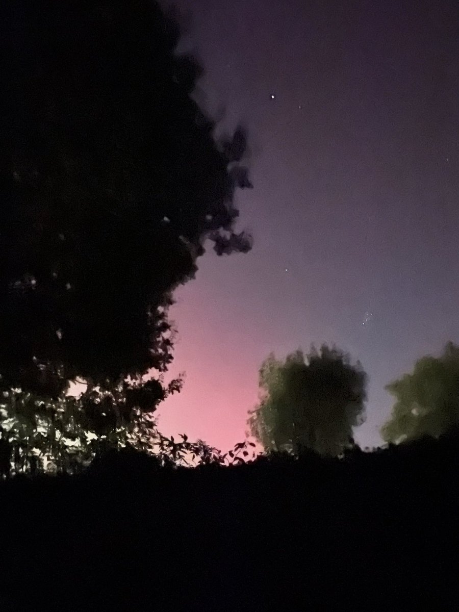 Visible to the naked eye here in Surrey tonight
