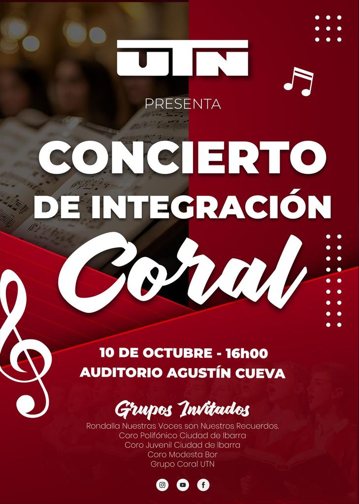 UTN Ibarra - Ecuador (@utn_ibarra) on Twitter photo La comunidad universitaria inicia el ciclo académico con el Concierto de coros. El Rector <a href="/MiguelNT01/">Miguel Naranjo-Toro</a> da la bienvenida a los artistas y recalcó que las interpretaciones corales son una expresión musical que combinan la armonía y la emoción para crear experiencias inolvidables. La comunidad universitaria inicia el ciclo académico con el Concierto de coros. El Rector <a href="/MiguelNT01/">Miguel Naranjo-Toro</a> da la bienvenida a los artistas y recalcó que las interpretaciones corales son una expresión musical que combinan la armonía y la emoción para crear experiencias inolvidables.