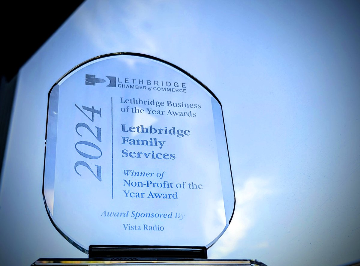 Last night LFS was honoured as Non-Profit of the Year by the <a href="/LethChamber/">Lethbridge Chamber</a>! Thank-you to our community for supporting us, and to the LFS workers who work tirelessly to fulfill our mission. We are lucky to have such amazing colleagues and clients who value and support each other!💙