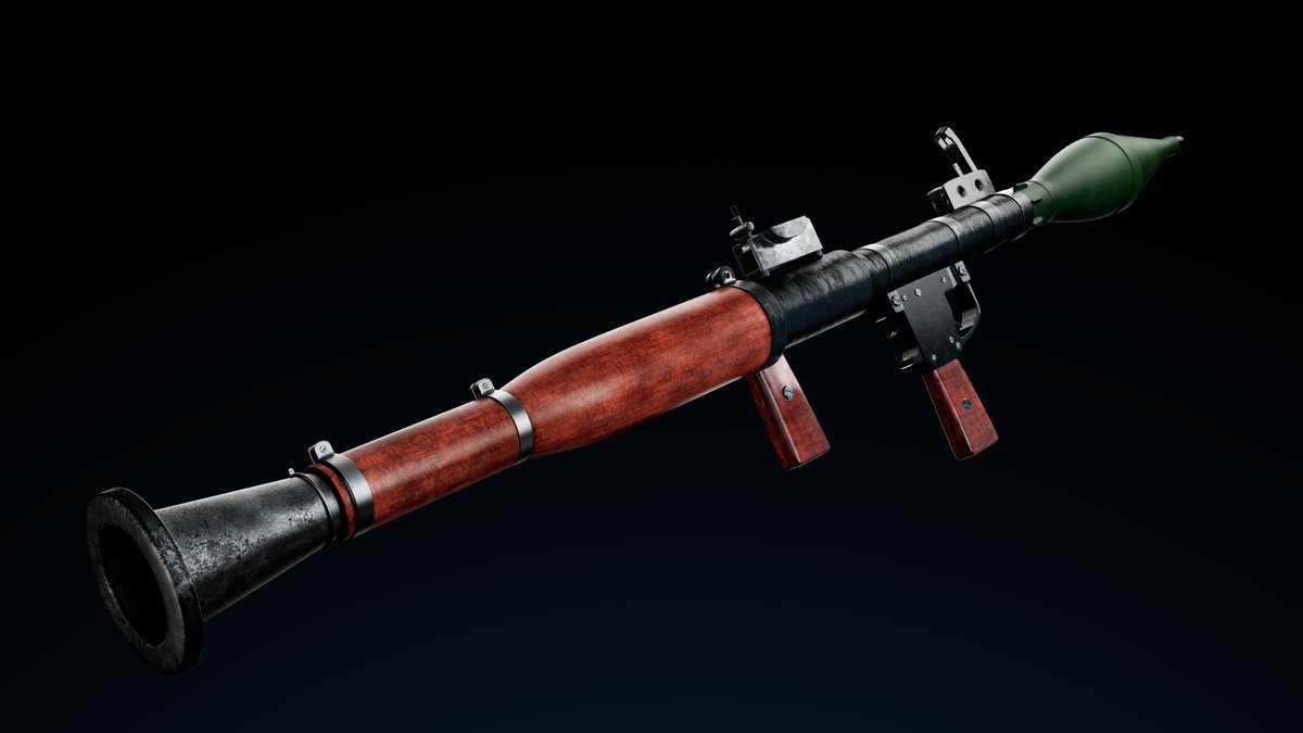 In light of what's happening, thought I'd share my journey in school a bit more so here's the first project of this year at : An RPG 7

I'm glad school is actually paying off in terms of me improving my skills.

Model, textures and render by yours truly