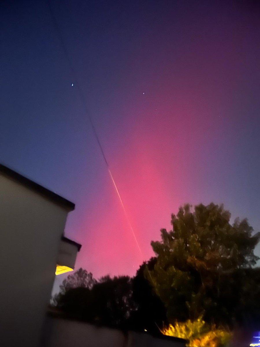 Northern lights in Cabra tonight #wow