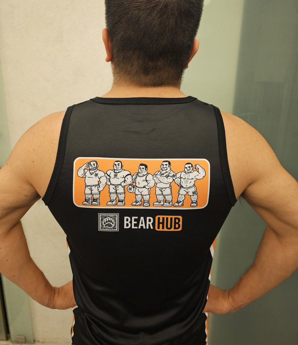 Bearcode_ph's tweet image. If you like BearStar jersey, you're gonna love the [NEW] tanktop "BearHub" 🖤🧡.
..
..
Same texture, Different design😅
..
..
DM if you like the shirt 
#bearcode #bearcode_ph #bearcode
