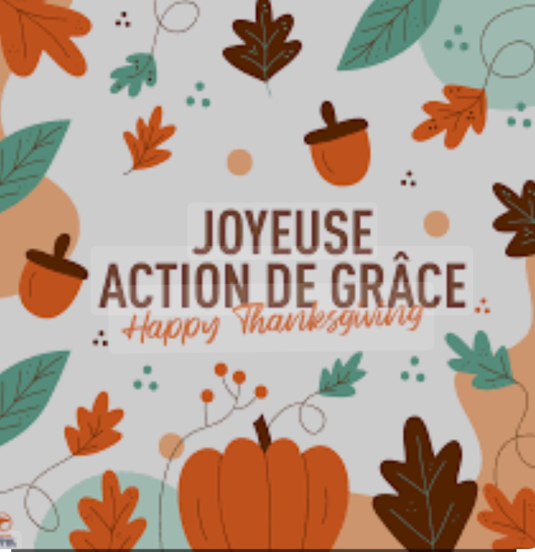 Beautiful Thanksgiving Liturgy led by Mme Lind and the 6e/7e années!  Thank you God for école St Margaret students, staff and families!!!