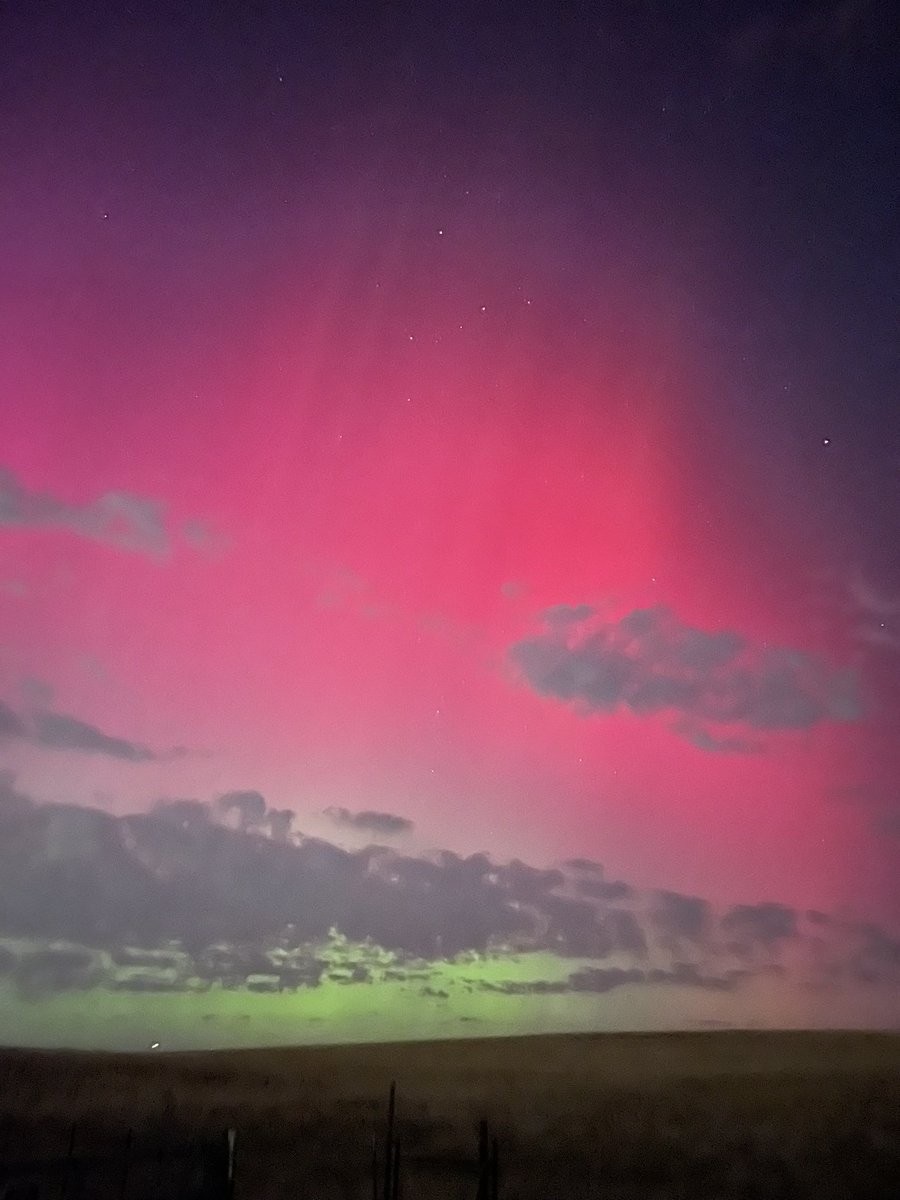 The #Auroraborealis from Parker, CO! Shot on my iPhone! #cowx