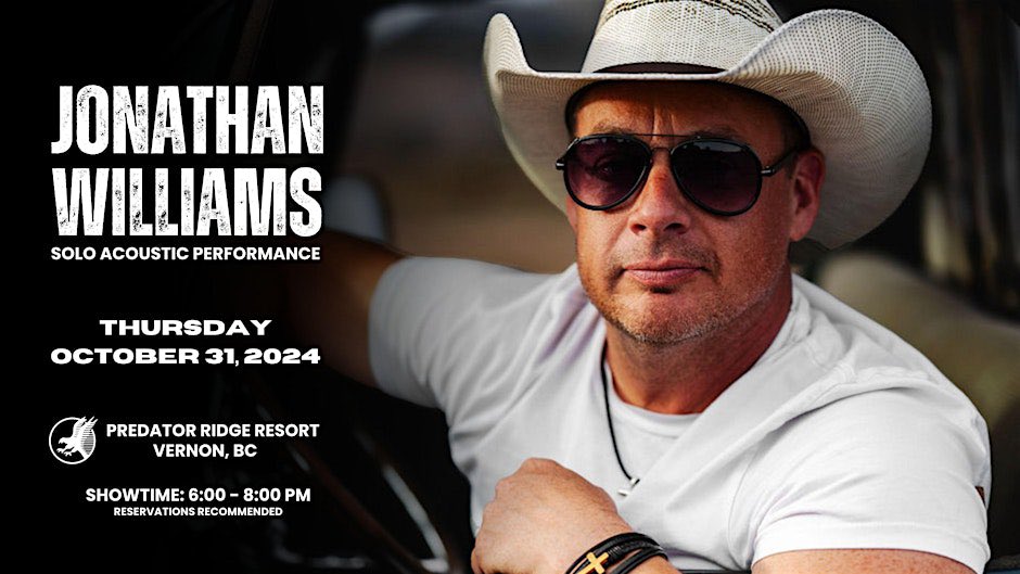 _jonathanmusic's tweet photo. Live at Predator Ridge Resort, local modern country artist Jonathan Williams as he shares heartfelt songs in a solo acoustic performance!

Thursday, October 31, 2024. 6:00-8:00pm. 

Book now:

https://t.co/M6MtT9PFBa https://t.co/U0AuVjv9eI