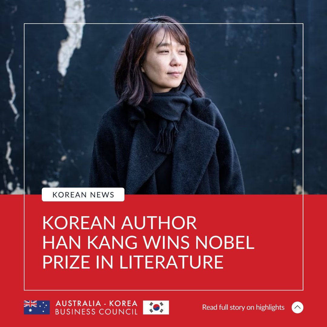_AKBC's tweet photo. 📢 NEWS 📢
Korean author Han Kang has been awarded the 2024 Nobel Prize in Literature.
Read more below 👇
https://t.co/ZbplNXxnYP…
#AKBC #AKBCnews #NobelPrize #Literature #HanKang https://t.co/9lDHmj2z9k