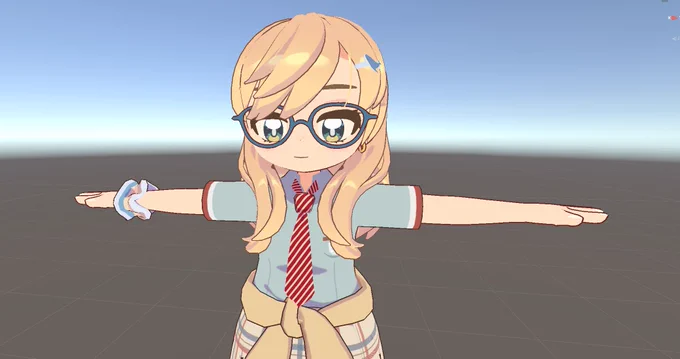 いままであんまりきれいにアウトラインでなかったからいっそなくしてたんだけど、試しに法線操作と頂点カラーでいろいろやったらとりあえずなんかけっこういい感じに出たので販売までに整えたいと思います。やった! 
