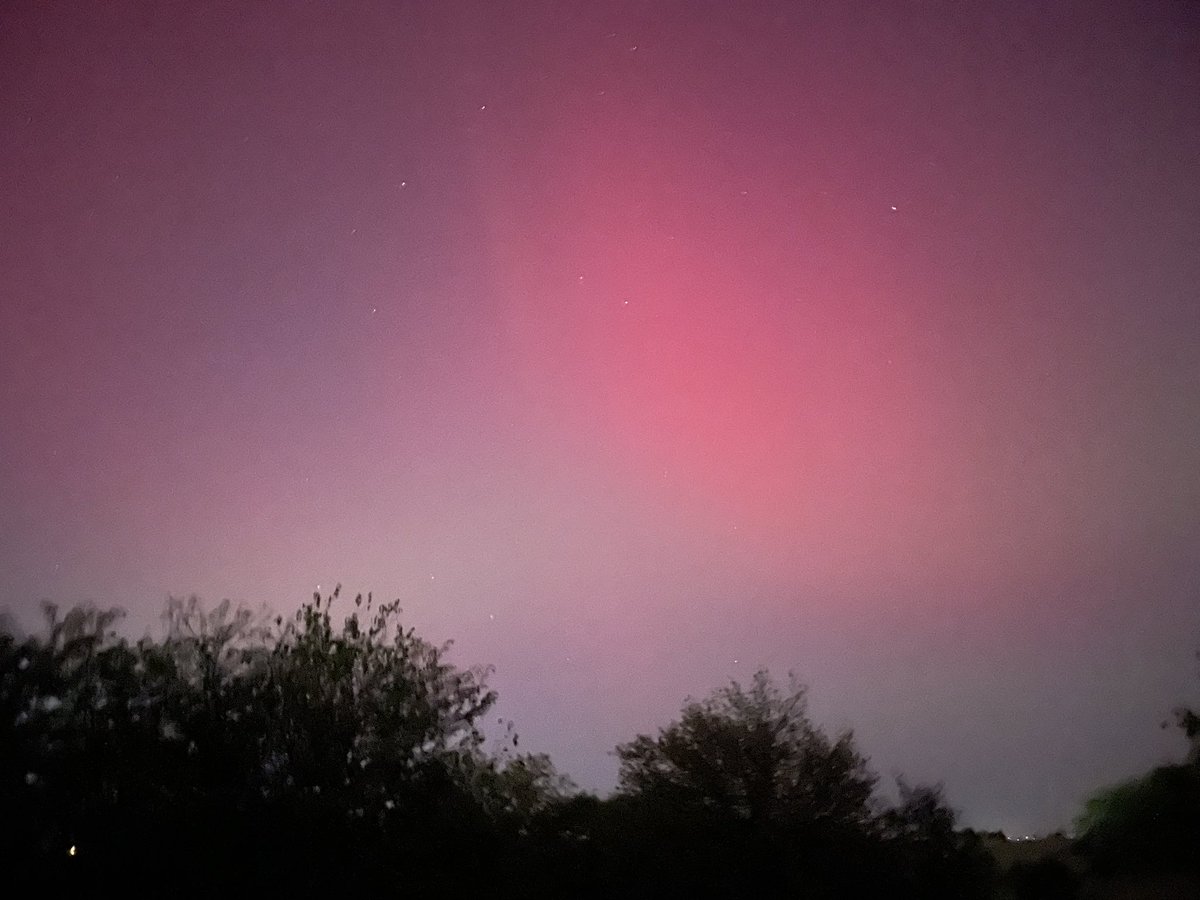 OK_G8R's tweet image. Aurora borealis in Deer Creek / Edmond, Oklahoma.