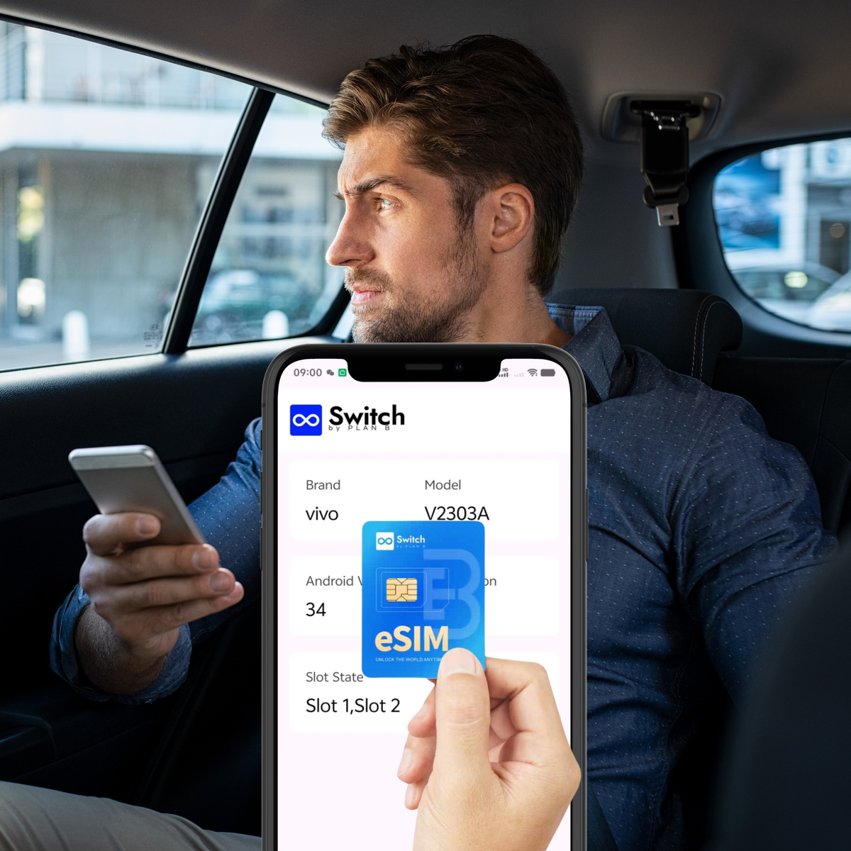Heading abroad? Get local numbers and data plans for your destination before you even take off. With Switch eSIM Cards and Switch APP, you can store up to 15 eSIM profiles — no physical SIM swapping needed! Supporting both Android and IOS devices. 

Get your 10% discount (Limited