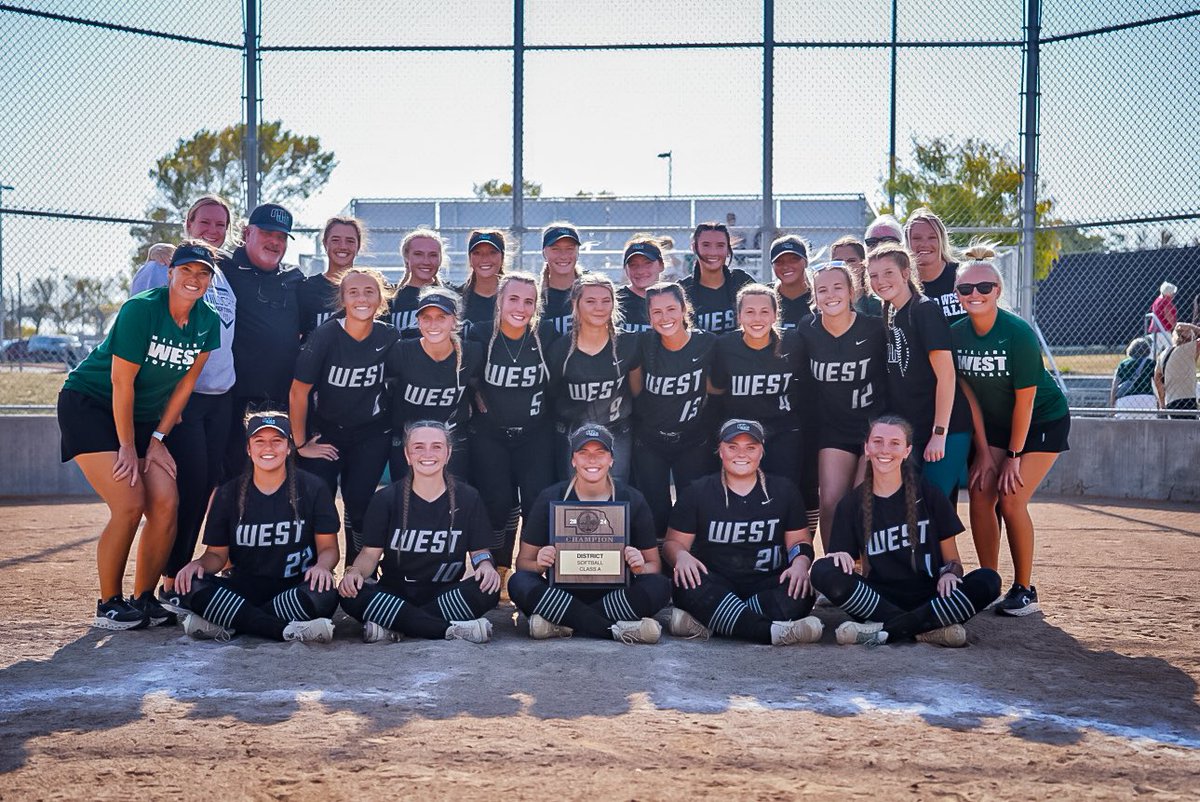 MWHSactivities's tweet photo. DISTRICT CHAMPIONS!

@MilWestSoftball wins districts and advances to the state tournament next week in Hastings with a 12-1 win over North Star. https://t.co/ecHUfSCfc0