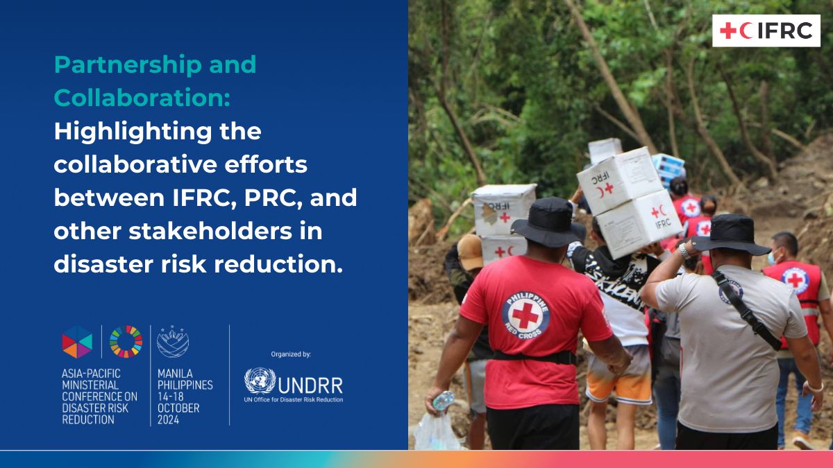 sanjeevkafley's tweet photo. Excited to engage in the upcoming #AMCDRR from 14-18 October 2024 in Manila. The theme of AMCDRR is โEyes on 2030: Enhancing Ambition in Asia-Pacific to Accelerate Disaster Risk Reduction.โ
This is the opportunity for meeting, learning, sharing, and networking.
@ifrc and @philredcross are all set to put up a booth to share work on #DRR, #ClimateAction, #CommunityResilience, #AnticipatatoryAction, and more.
We are here to welcome you. Safe travel.