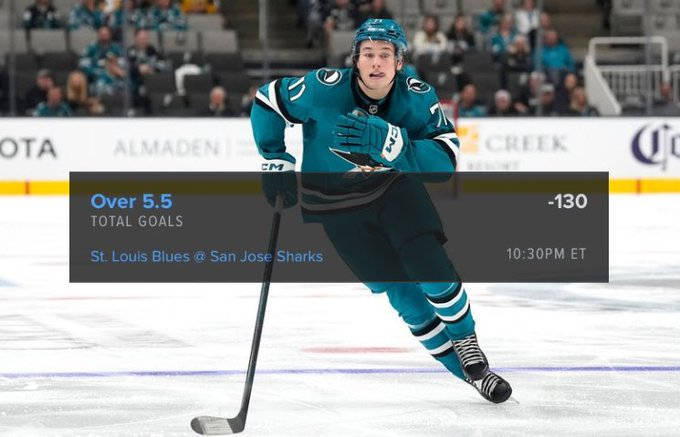SmoodPicks's tweet photo. 10.10.24🏒

Straight Bet #3 
#NHL Action 
-130 Odds / #FanDuel 

• STL Blues Vs SJ Sharks o5.5 Goals💥

• Last season this line was only covered 1 time in 3 Games that they've played. The other 2 games ended with 5 goals. 

#STLBlues #TheFutureIsTeal #GamblingX #STLvsSJS https://t.co/MFZ9lhHZ08