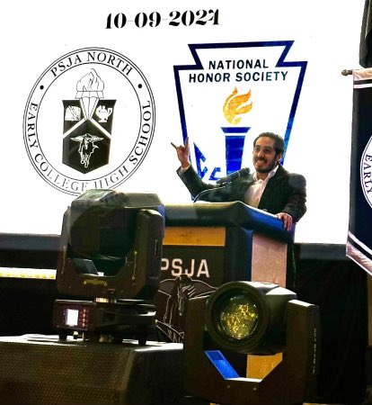 Congratulations to the newly inducted members of the PSJA North Chapter of the National Honor Society!! Special thanks to Alumnus Daniel Gonzalez for being this years keynote speaker. <a href="/PSJAISD/">PSJA ISD</a> #north #raiders #homeofchampions #FutureLeaders
