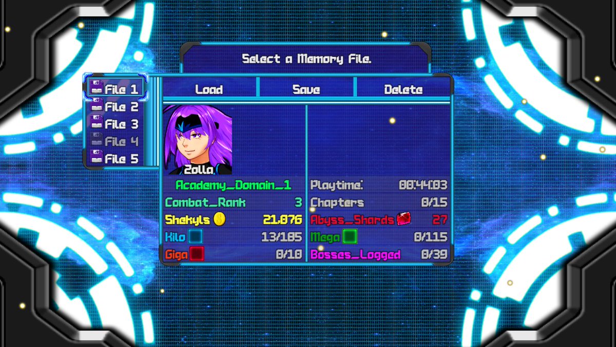 Alhobbies's tweet photo. Got my save screen finished. You can always see what your current progress is after each save. (The background changes depending on your location in the game.)
#IndieGameDev #rpgmaker #gamedevelopment https://t.co/zeSm7lvPKh