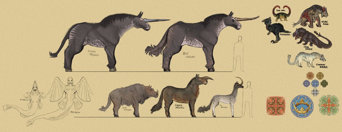 inspectoir_art's tweet photo. Apologies for no new updates and what not, been a but busy/crook. Here are some Current sketches of Ozdark new dragons and unicorns tho https://t.co/vEOwrfK8pf