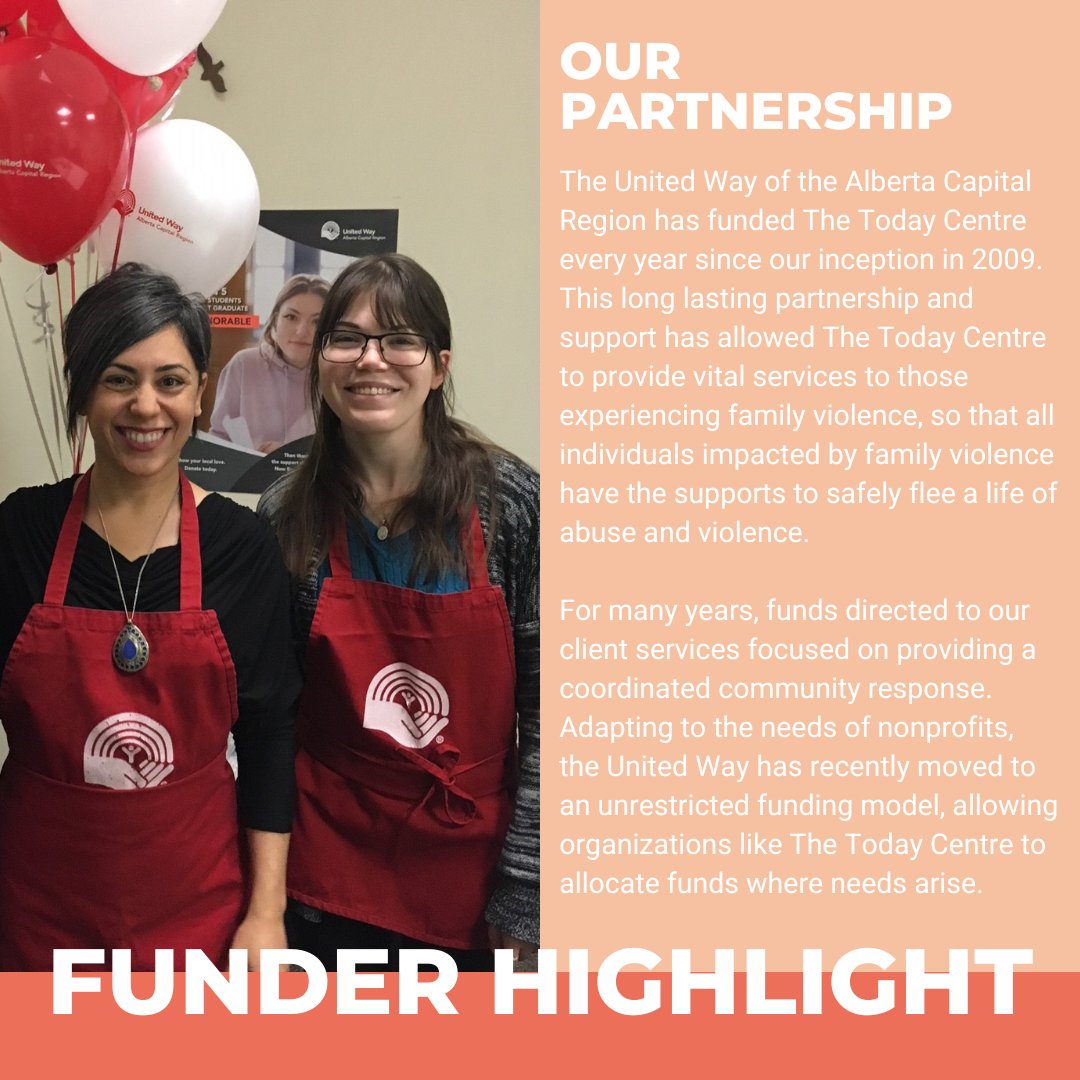 TodayFV's tweet image. Funder Highlight!
The @myunitedway has been a long-term partner and supporter of The Today Centre, providing much needed funding since our inception in 2009.

myunitedway.ca

#MyUnitedWay #FunderHighlight #Funder #Generosity #Funding #UnitedWay #UnitedWayCampaign