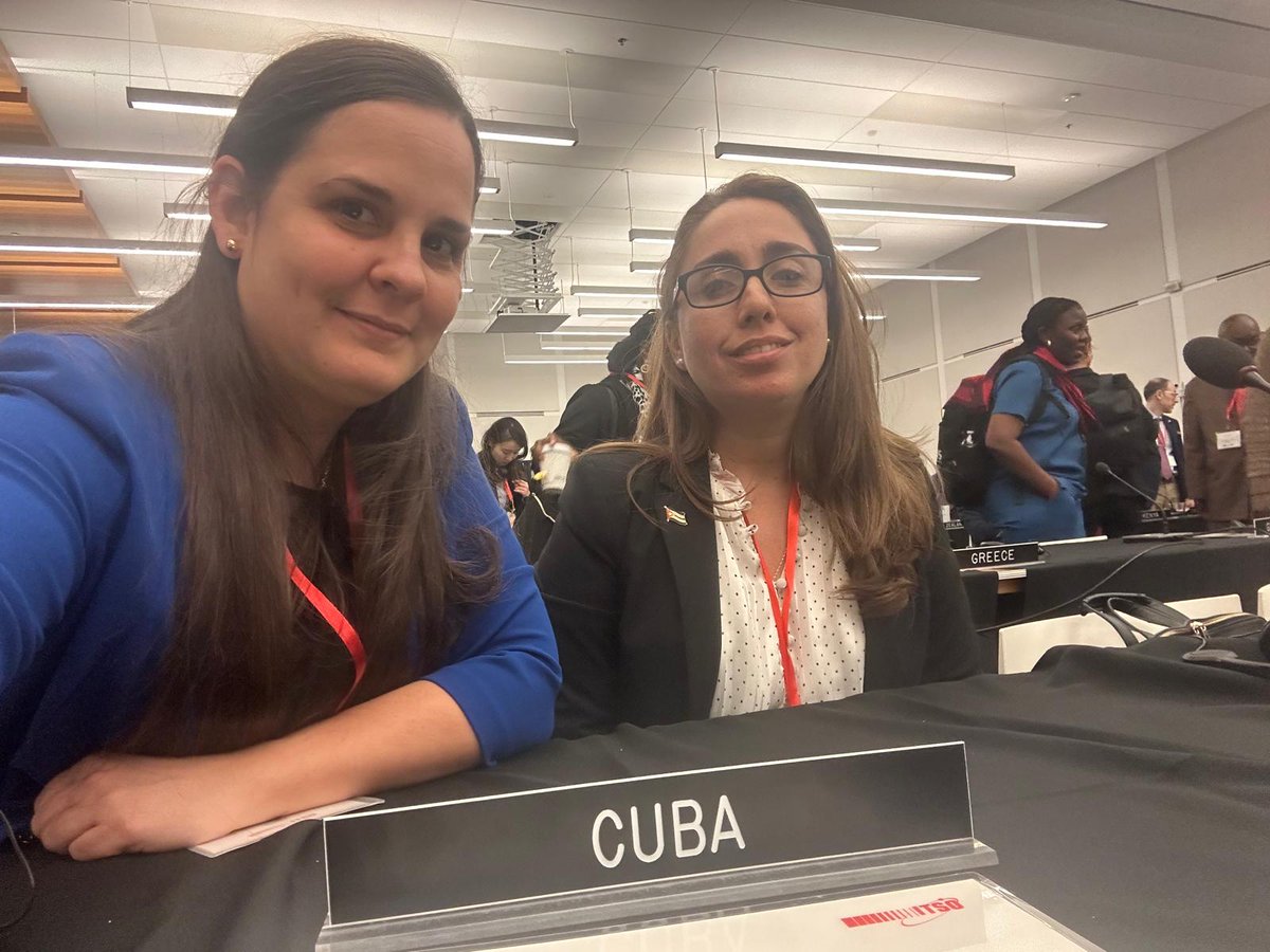 MINCOMCuba's tweet photo. Participa #Cuba en la 41 Asambleas de las Partes de la Organización Internacional de Telecomunicaciones por Satélite (ITSO) que se celebra del 8 al 10 de octubre en Washington, DC.
Representaron a #Cuba Yuliet Tain y Anabel Serrallonga. https://t.co/LPmcJPE1Hv