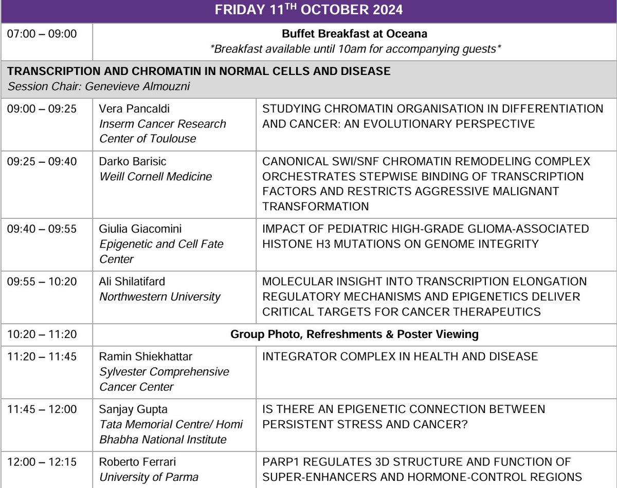 Darko Barisic (@edeon) on Twitter photo Very sad that I will have to cancel my talk at the <a href="/Fusion_Conf/">Fusion Conferences</a> Epigenetics Conference tomorrow due to travel issues. It looks like it will be a fantastic meetings with an amazing lineup of speakers and topics. See you next time hopefully. 🤞 Very sad that I will have to cancel my talk at the <a href="/Fusion_Conf/">Fusion Conferences</a> Epigenetics Conference tomorrow due to travel issues. It looks like it will be a fantastic meetings with an amazing lineup of speakers and topics. See you next time hopefully. 🤞