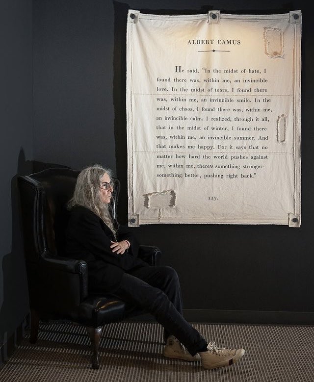 This. #AlbertCamus &amp; #PattiSmith