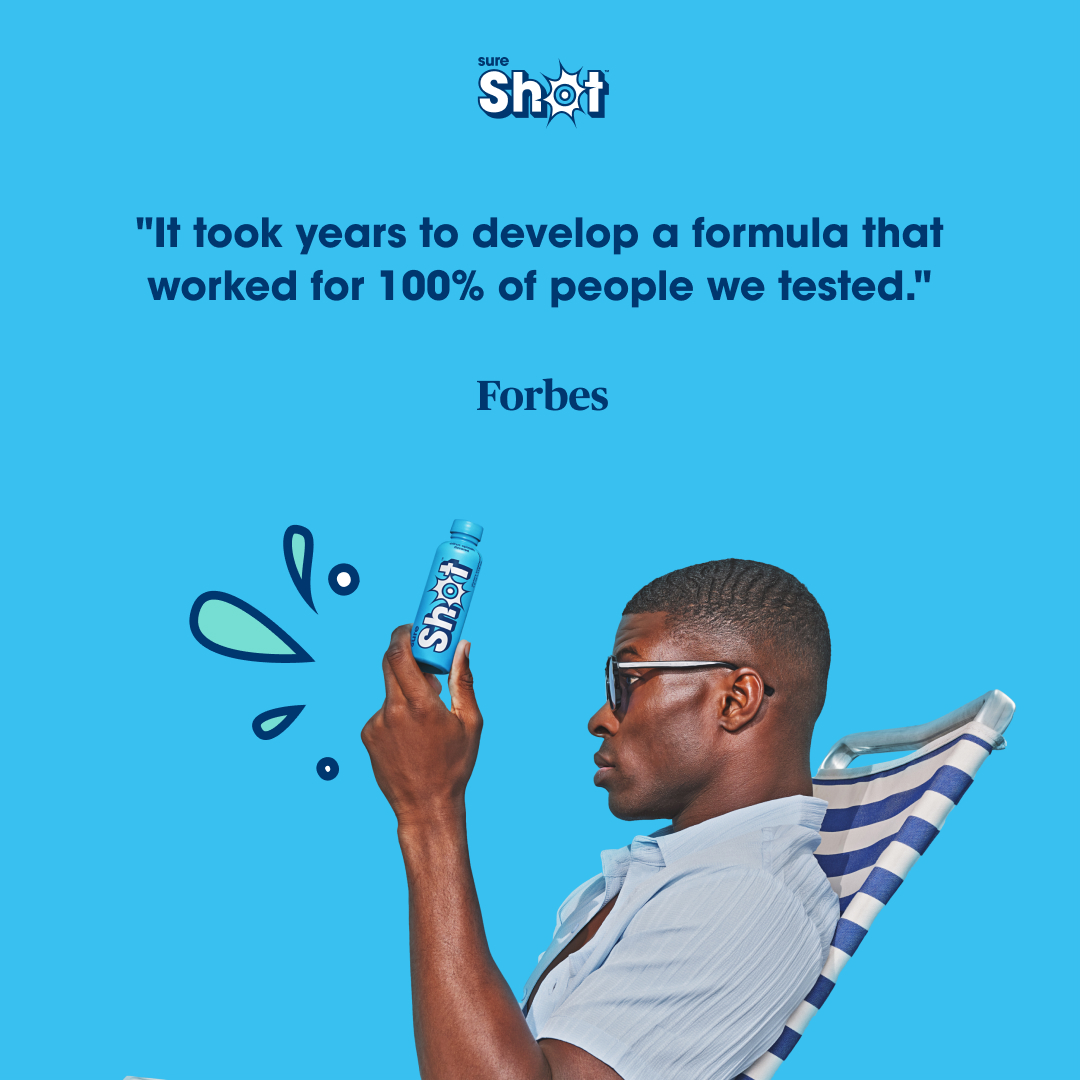 Forbes Says It's a Game-Changer ⚡ 

Sure Shot was featured in Forbes. Our clinically proven formula lets you enjoy your night without paying the price tomorrow 

#besuretosureshot #forbes