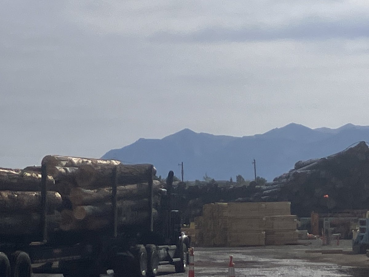 UCsierraforest's tweet photo. Field trip to the new mill in Carson City, Tahoe Forest products. It’s been open since May with funding from the Tahoe fund, the Washoe Tribe Economic Development corporation and private funds. They are sawing rough green lumber, some from the #CaldorFire. https://t.co/s8xLvyAMbC