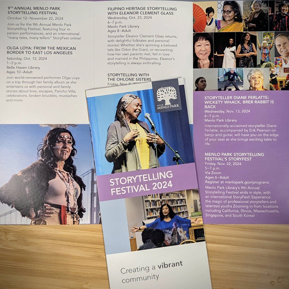 It's tiiiiime! Menlo Park's 9th Annual Storytelling Festival kicks off this weekend. I'll be a part of the finale in Nov. 22: an international StoryFest via Zoom.  menlopark.gov/Government/Dep…