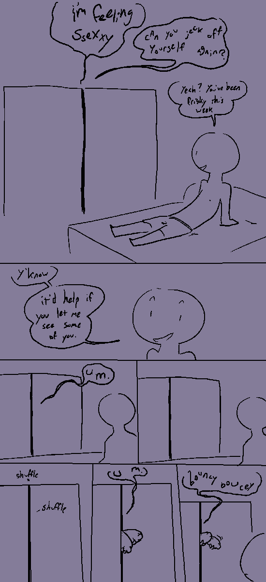 tg_weaver's tweet photo. Flirting with the (mutually-voyeuristic) monster in the closet

full compiled strip here if you want it without twitter's compression: https://t.co/DfETacHhaY https://t.co/I0lyPoUcIE