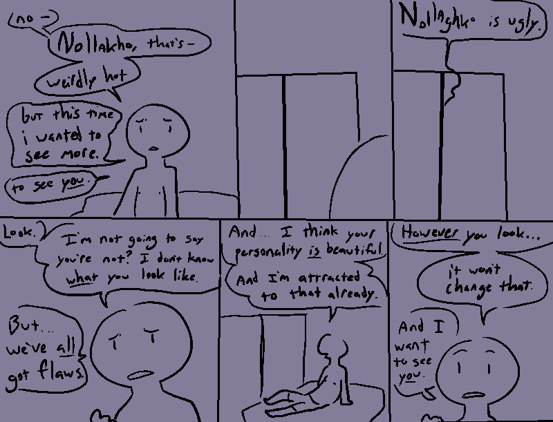 tg_weaver's tweet photo. Flirting with the (mutually-voyeuristic) monster in the closet

full compiled strip here if you want it without twitter's compression: https://t.co/DfETacHhaY https://t.co/I0lyPoUcIE