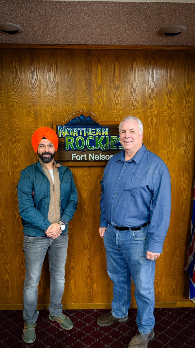 Had a great meeting with Mayor Rob Fraser of Fort Nelson on policies for temporary residents &amp; permanent residency. He listened, understood, and promised solutions. Grateful for his time! 🙏 #FortNelson #Immigration <a href="/NorthernRockies/">NRRM</a>