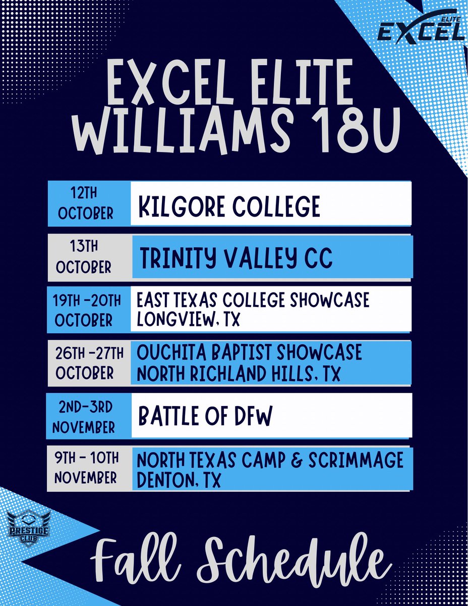 averyhoward07's tweet photo. Updated fall schedule!! https://t.co/jzZjQdNq0o