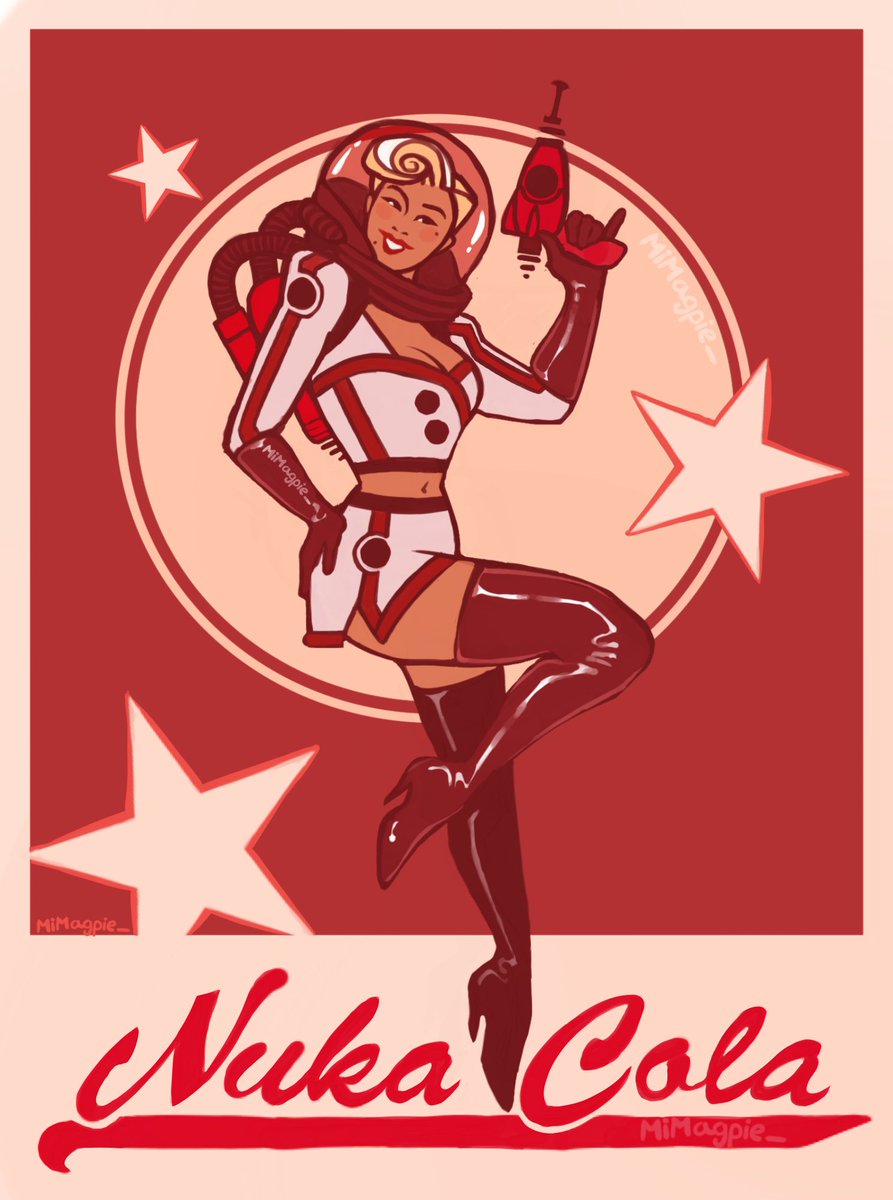 Nuka-Girl poster redesign #Fallout #Fallout4 #Fallout76