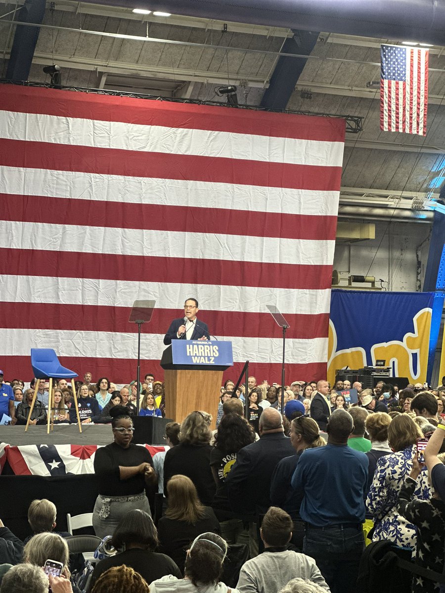 Pennsylvania Governor <a href="/JoshShapiroPA/">Josh Shapiro</a> delivers a speech at the Get Out The Vote event. Former President <a href="/BarackObama/">Barack Obama</a> is kicking off the tour in Pittsburgh.