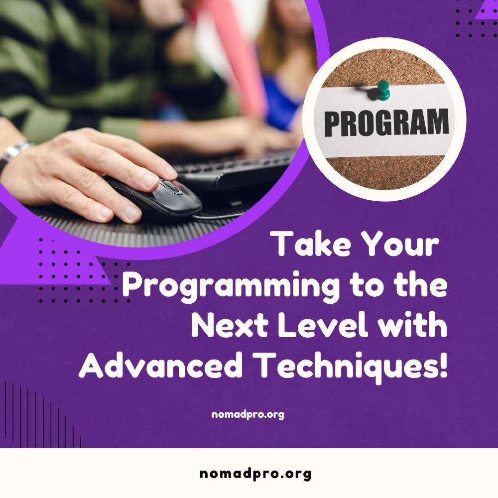NomadPro_it's tweet image. Take Your Programming to the Next Level with Advanced Techniques!
🔥 Ready to level up? Take your programming to the next level with advanced techniques! 💻

 #AdvancedCoding #LevelUp #TechPro #ProgrammingMastery