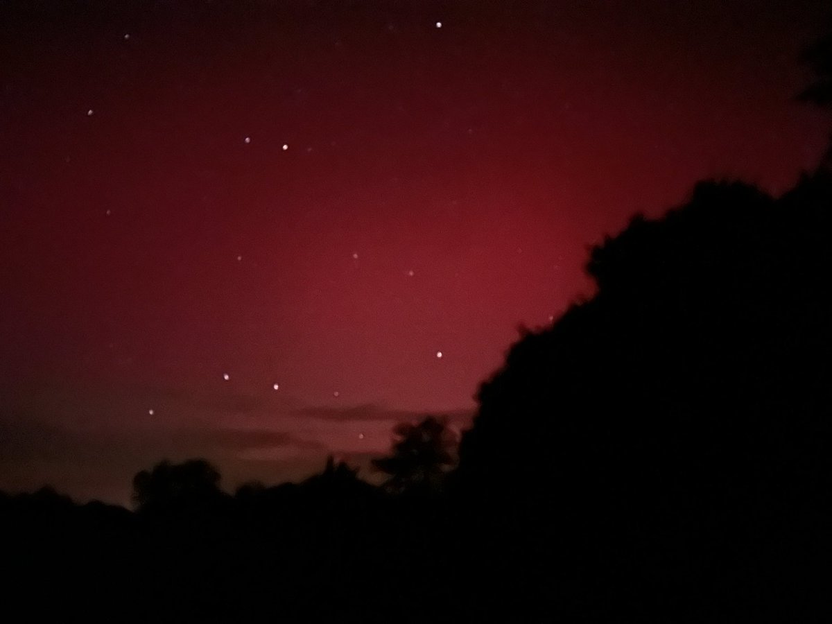 Une photo d’aurore boréale prise à l’instant par mes bipèdes. Je ne suis même pas dessus !! 😼 Alors, <a href="/JamaisMaurice/">Jamais sans Maurice</a> faut pas que ça passe pour le #FelinFriday ! Non mais oh !