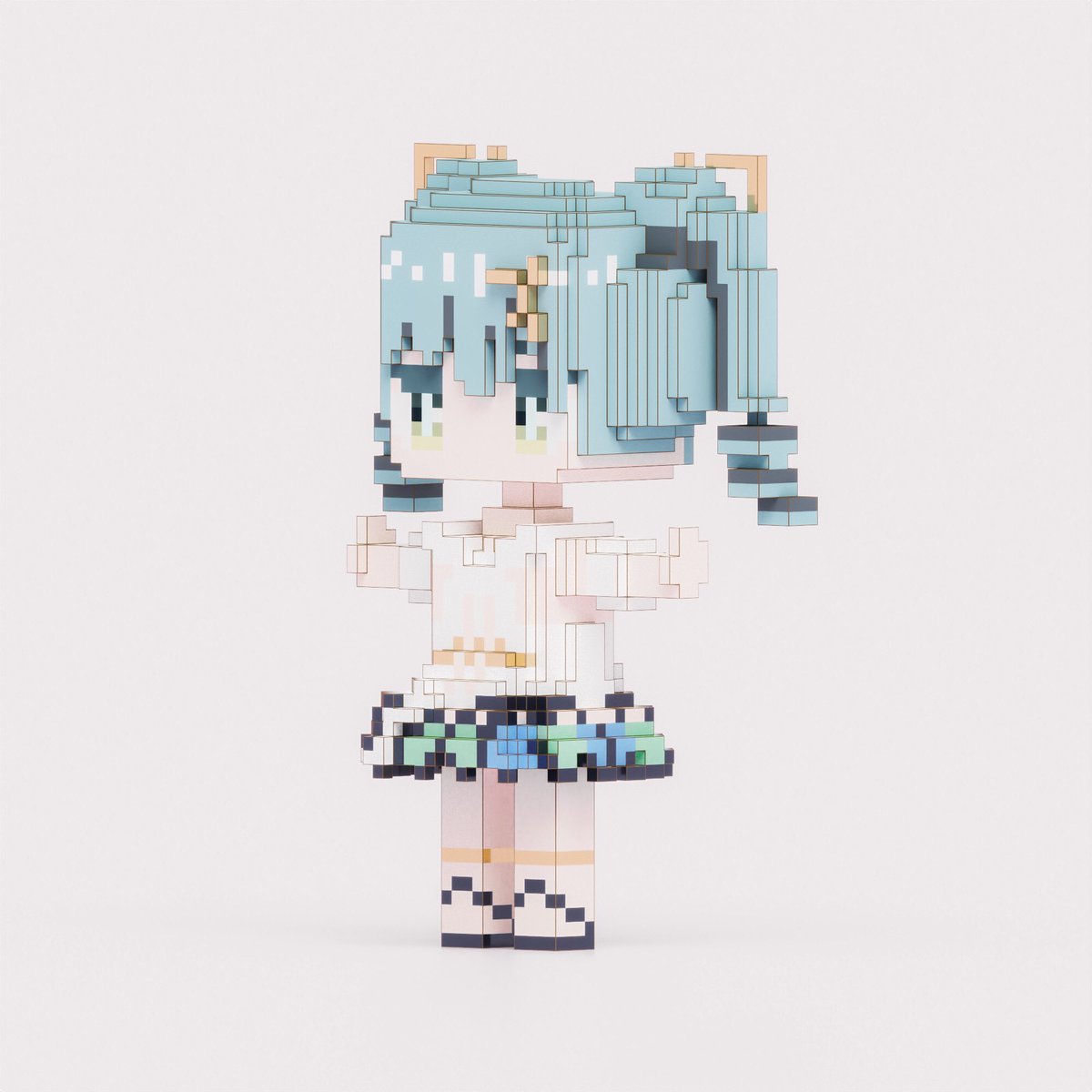 Mizohivoxel's tweet image. Faruzan ✨
#voxelart #Faruzan #Genshin