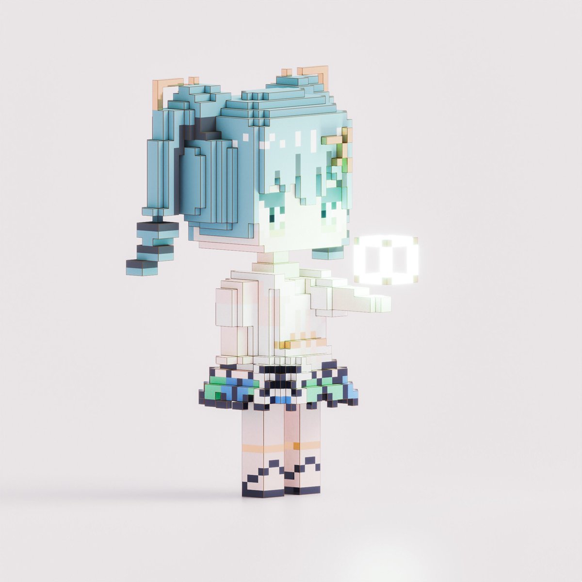 Mizohivoxel's tweet image. Faruzan ✨
#voxelart #Faruzan #Genshin
