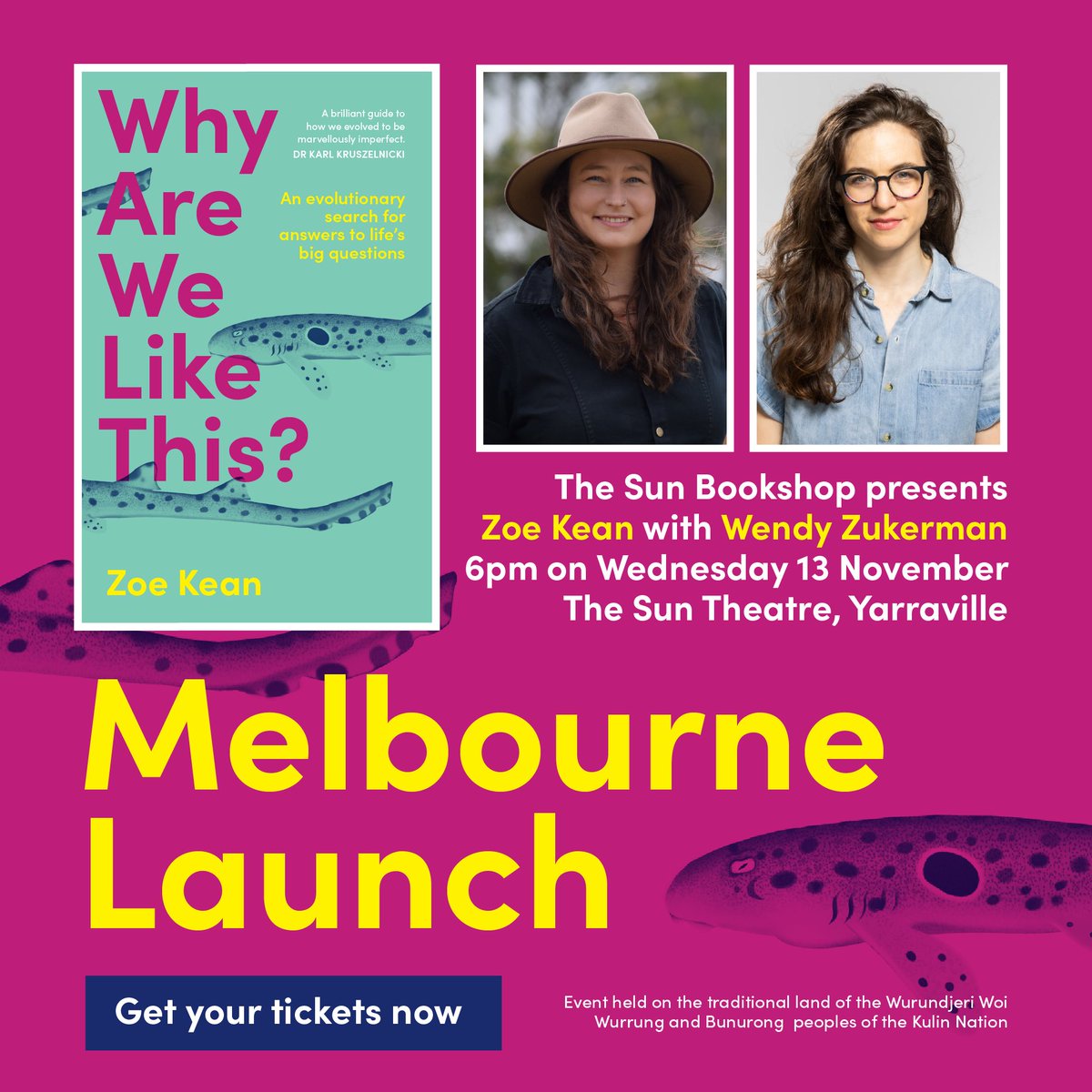 Zoe Kean (@zoe_kean) on Twitter photo Whooo! This launch is going to go off! @newsouthpub <a href="/wendyzuk/">Wendy Zukerman</a>
eventbrite.com.au/e/book-launch-… Whooo! This launch is going to go off! @newsouthpub <a href="/wendyzuk/">Wendy Zukerman</a>
eventbrite.com.au/e/book-launch-…