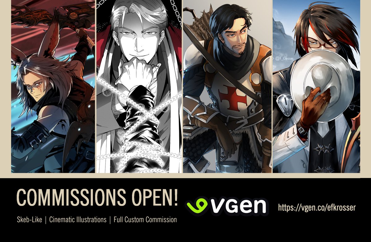I still have several slots open for October - November for various illustration works, starting from $35!

Check my profile for the link and grab your slots! 🔥📷#VGenComm | #VGenOpen
