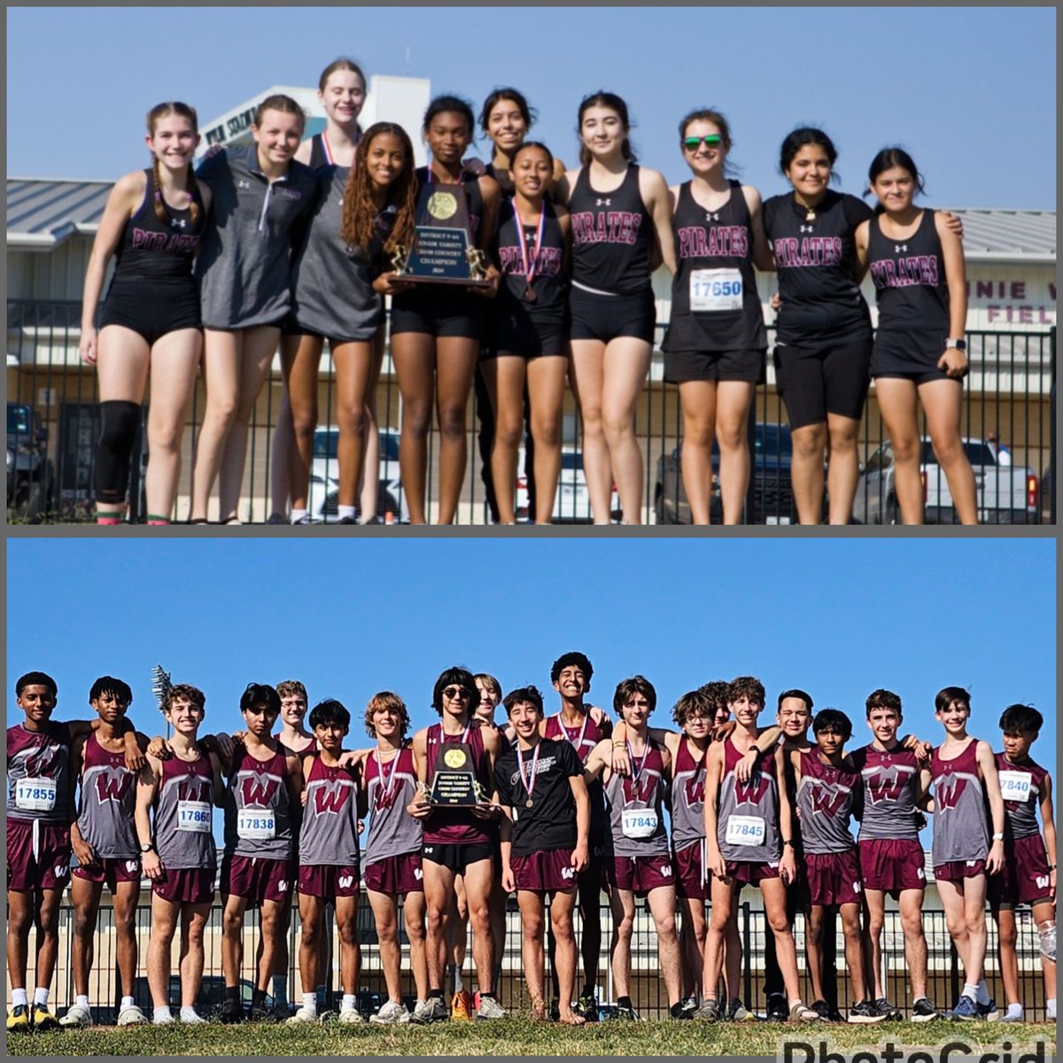 WylieXC_TF's tweet photo. Congrats Wylie Pirates XC for finishing District strong on a tough hilly course &amp; advancing to Region! #AHMORunXC @WylieISD @WHSPirates @CoachCarter68
@AhmoCaptain @TXMileSplit @TexasXCCoaches @WylieNews
VG-🥉
VB- Champions 🏆🥇 
JVG- Champions 🏆🥇 
JVB- Champions 🏆🥇 https://t.co/d6hpy4kwNa