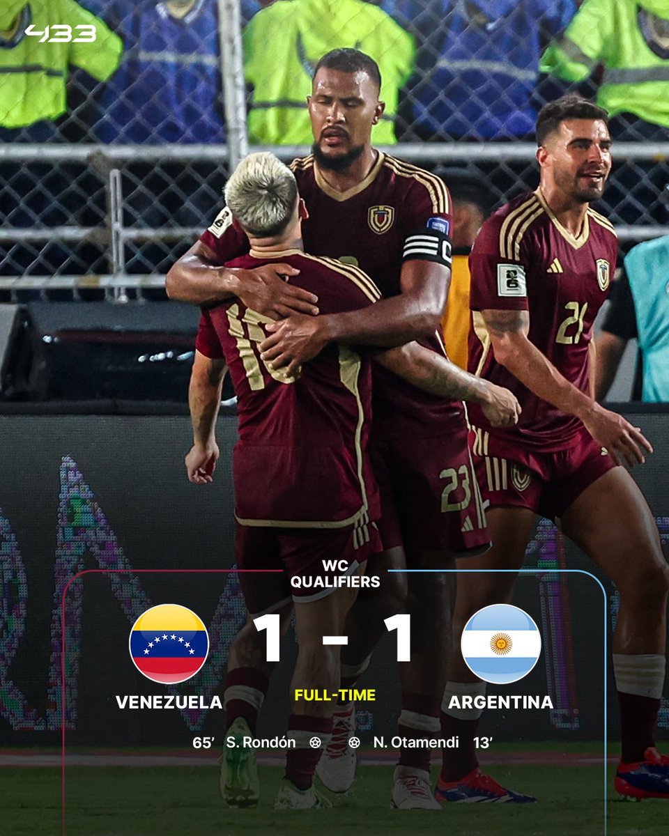 Argentina 🇦🇷 slip up in the rain as Venezuela 🇻🇪 get a HUGE result 😮🌧️