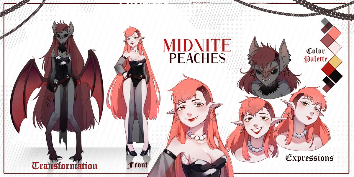Commission for MidnitePeaches (on VGen)
vgen.co/robsondarte

#art #refsheet