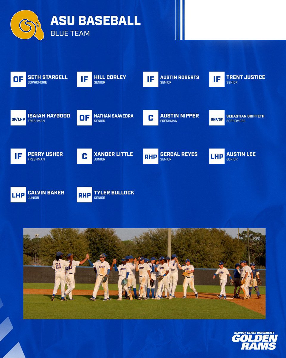 🚨Marathon Game🚨

Rosters are set‼️

Only 1 more night  until the Golden Rams holds its annual 🔵🆚️🟡 Marathon game 🔥

🗓️ October 11th 

💻 team1sports.com/asugoldenrams/

⏰ 6:00 PM 

📍Albany, GA (ASU West Campus)