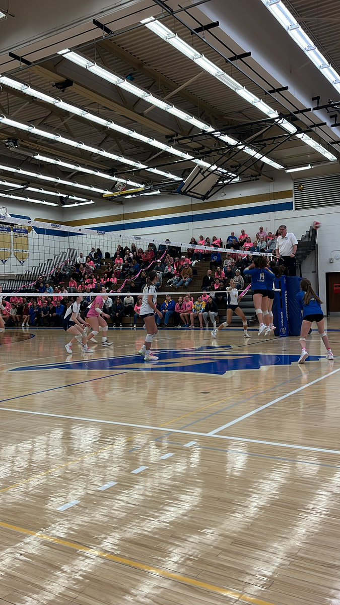 Warriorvball's tweet photo. It is a @WCSDProud event at the Schroeder Gymnasium as the Warriors take on the Titans for the annual “Dig Pink” game!🏐💞
An amazing turn out, some serious money raised for a serious cause, and (of course), top-level volleyball!
Thank you, community💗 https://t.co/x5EseZPhnE