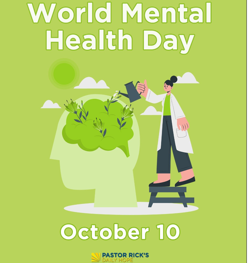 RickWarren's tweet image. In So. Calif, the #1 killer of children, age 10 to 14, is suicide! #1!

In the US, 52 million people (1 out of 5) quietly struggle with a mental health issue.

If your brain isn’t working right, it’s no different than when any other organ doesn't work right. #NoShame #NoStigma