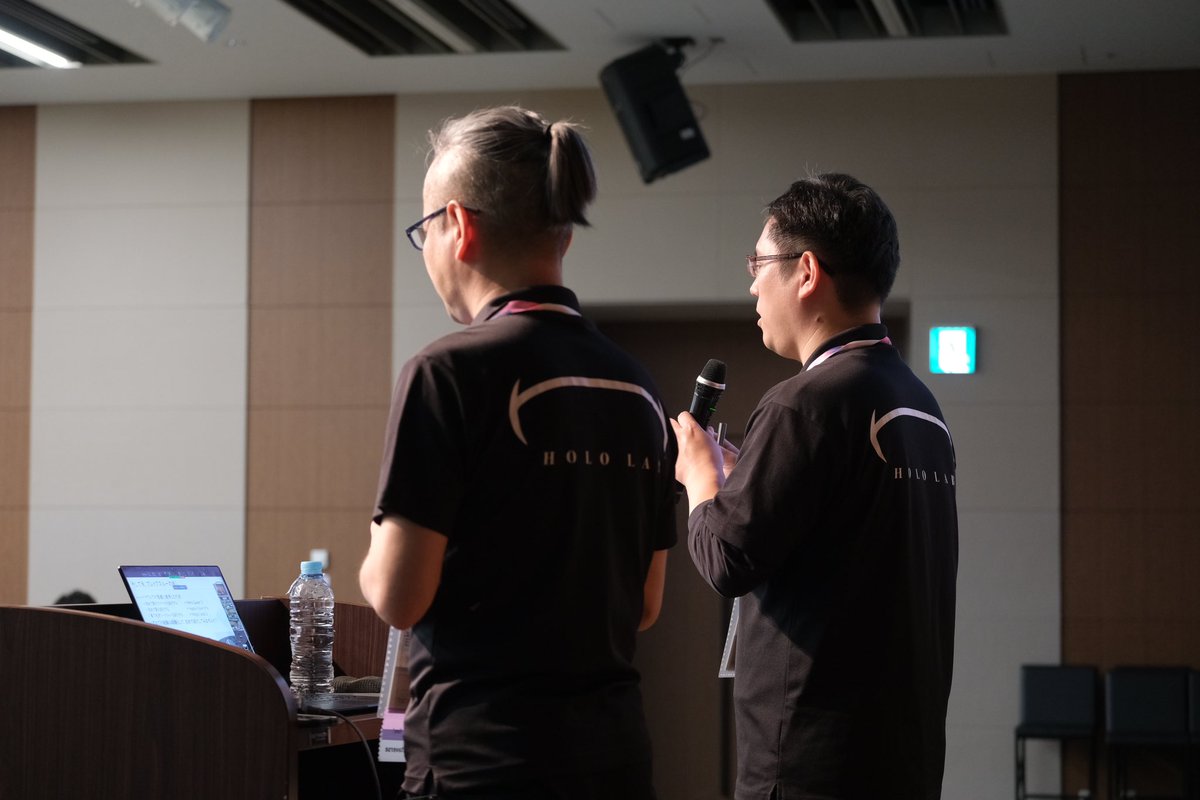 takesenit's tweet photo. 今日はHololab Tech Conference 2024 #ホロテク を大崎ブライトコアホールで開催!
4月開催のホロラボカンファレンス #holoconf がお客様との事例紹介なのに対して今回はホロラボからの技術提案の場。
プログラムはこちら。イベントは招待制ですが、後日アーカイブ配信予定です!
https://t.co/62HD0qq18D