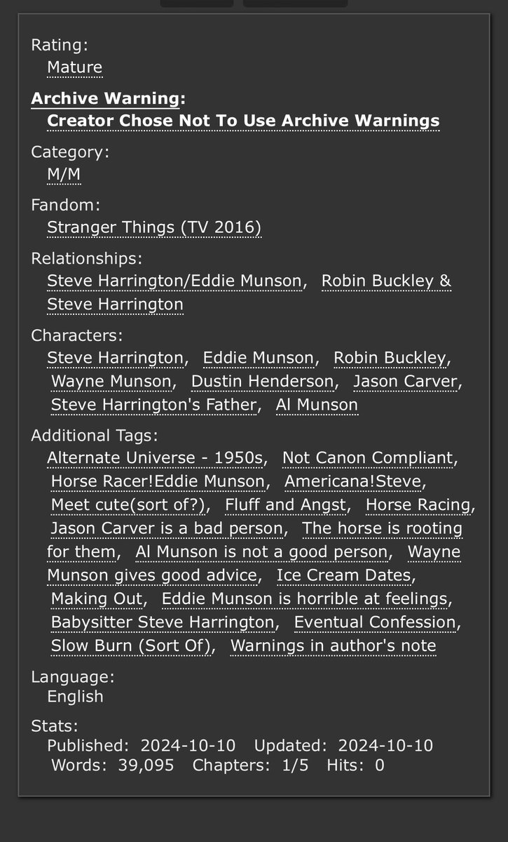 BurningTheShire's tweet photo. Can You Make It Feel Like Home (If I Tell You You’re Mine?)
Romance/Action | Mature | 45.3k
Author: @Mission2Mordor 
Artist: @/froggistain on Tumblr (coming soon)
Beta Reader: @/Gaelicblue on Tumblr

#steddiebang24 https://t.co/BsMHWOZq93